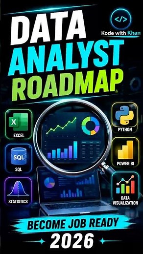 Data Analyst Roadmap 2026 | Complete 75-Day Learning Plan #dataanalyst #dataanalytics