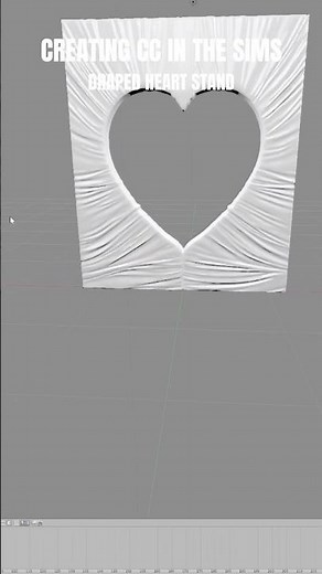 CREATING SIMS 4 CC PT 29 | DRAPED HEART WALL #blender #thesims4 #simwearsprada