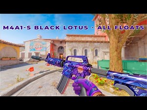 M4A1-S BLACK LOTUS - ALL FLOATS In-Game Showcase | CS2 Kilowatt Case Showcase