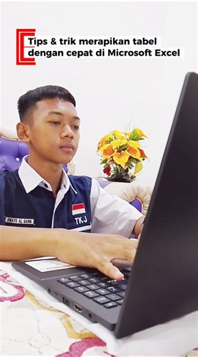 Tips & trik merapikan tabel dengan cepat di Microsoft Excel #belajar #excel #fyp #foryou #youtube