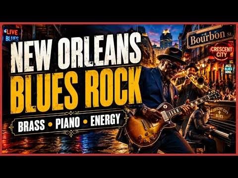 New Orleans Blues Rock | Soulful Brass Grooves, Piano-Driven Rhythm & Blues & Crescent City Energy
