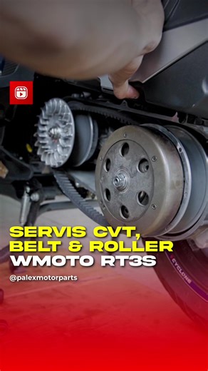 JOM SERVIS CVT DENGAN HANYA RM50 SAHAJA!!Kalini jom kita tengok proses servis CVT untuk motor WMOTO RT3S. Proses ini sama bagi semua motor skuter. Jangan lupa untuk servis cvt motor anda untuk memanjangkan jangka hayat motor anda. #palexmotor #palexmotorparts #gombak #selangor #fyp #trending #wmoto #rt3s | Palex Motorcycle Parts & Accessories