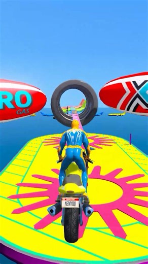 GTA V EPIC SPIDERMAN VS ALIEN MEGA RAMP CHALLENGE#shorts