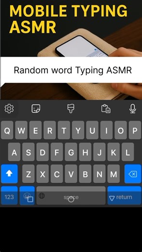 Random Typing Sounds for Sleep 😴 | Soft Mobile ASMR🎧💤