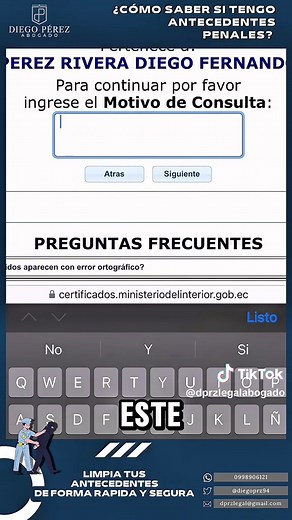 Consulta de Antecedentes Penales en Ecuador Fácil y Rápido