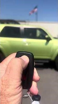 How to work remote start on a 2022 Toyota 4Runner