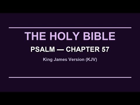 Psalm 57 | KJV Bible Reading with Calming Music | Sleep & Meditation