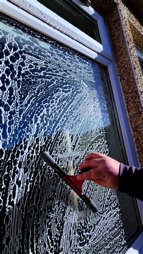 Satisfying Window Cleaning Process