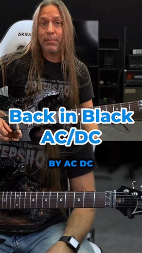 17K views · 446 reactions | Here's a lesson to Back in Black by AC/DC! 蘭 #guitarzoom #stevestine #guitarist #acdc #backinblack | Steve Stine Guitar | Facebook