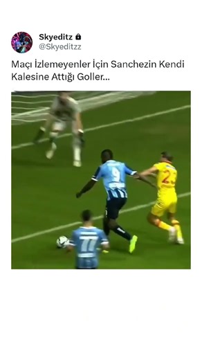Maç Az Daha Uzasa Hattrick Yapıcaktı... #football #galatasaray #davinsonsanchez