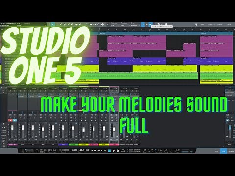Studio One How to make a melody loop to sound full (Layering)