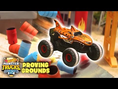 Monster Trucks Take on the Competition in EVERY EPISODE OF PROVING GROUNDS! | @HotWheels