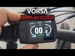 Ride1Up Vorsa Display Guide