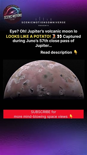 Io: Jupiter’s Volcanic Moon Up Close! 🌋🔥 #Shorts