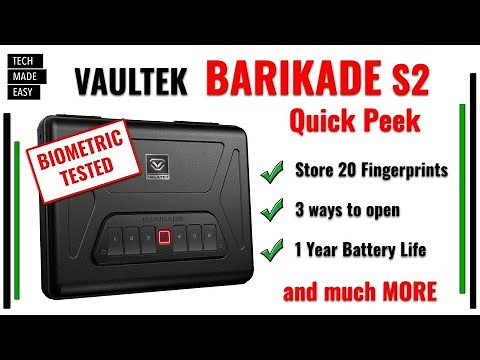 Vaultek Barikade Series 2 Safe Quick Peek and Demo