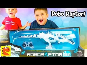 ROBO RAPTOR Blue Dinosaur! Programmable Watch it in Action with GoGo DiNO