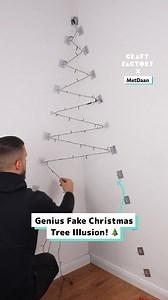 142K views · 434 reactions | Genius fake Christmas tree illusion  | Craft Factory | Facebook