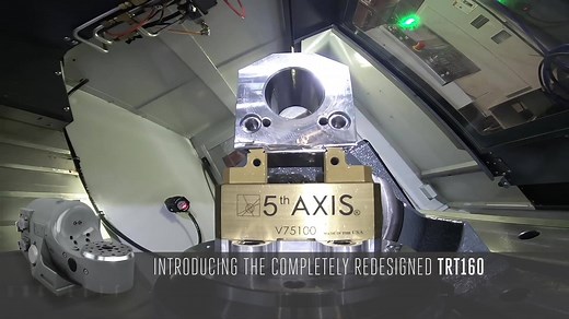 🎥 Haas' brand new TRT160 tilting rotary table not only puts 5-axis capabilities well within reach of the average job shop, but the re-design has yielded a smaller size that provides greater mounting flexibility. More info here: https://www.haas.co.uk/rotary/trt160/ #HaasCNC #5axis | Haas Automation UK