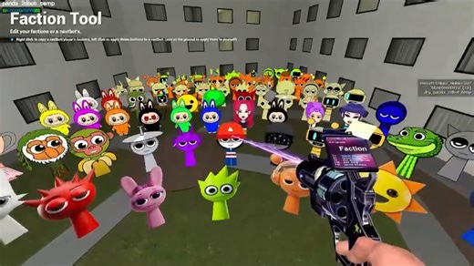 Sprunki节奏盒子所有角色出现在盖瑞模组中