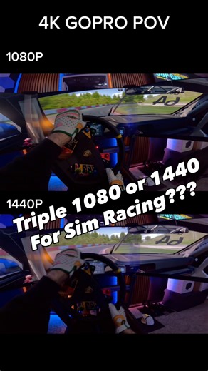 Jay Bell on Instagram: "The choice of triple screens on a sim rig is always tough. We want quality and performance. Ultimately, if you have a decent GPU, 1440 might be the sweet spot. Definitely looking forward to rebuilding the Cup Car 2.0 enclosure to test the new screens with some dynamic lighting. #simracing #triplescreen #cupcar2 #simracingsetup #highresolution #iracing #asus"