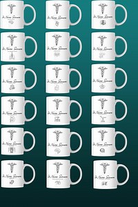 Personalized Doctor Mug Set | Custom Medical Specialty Mug | Name & Branch Editable | Medical Gift for Doctor - Etsy