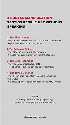 4 Subtle Manipulation Tactics People Use Without Speaking