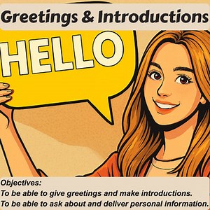 ESL Speaking & Grammar Activities: Greetings and Introductions (PDF PPT)
