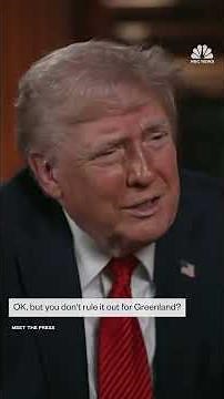 Trump won't rule out military force to annex Greenland but doesn't 'see it with Canada'