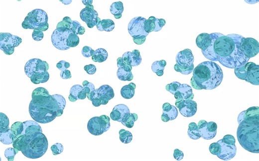 【存储间】水分子的三态变化 C4D动画