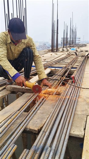 Beam rod cutting process. #shorts #rod #cuttingskills