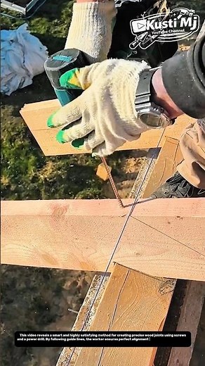 Perfect Angle Wood Joint Using Screws (Simple but Genius Technique).