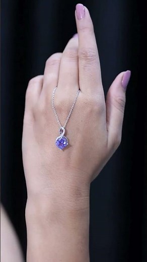 Tanzanite Infinity Necklace with Diamond Accents | Elegant Jewelry for Every Occasion