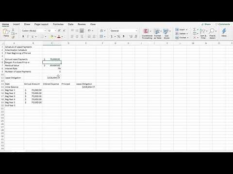 How To Create an Amortization Schedule (Leases)