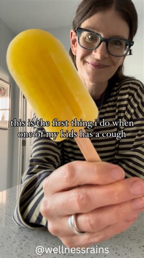 MAKE PINEAPPLE COUGH POTION POPS 🍍✨ full recipe below, but COMMENT “COUGH” if you want it sent straight to your inbox, along with some other natural remedies you’ll want to keep handy for cold flu season 🙌🏻 when my oldest was a baby had a cough, my pediatrician told me to try giving him pineapple. it’s high in bromelain, which can help suppress coughs and loosen mucus so of course, whenever one of my kids has a cough, we go straight for the pineapple 🍍🍍🍍 these pops are made with pineapple,