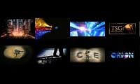 Mix of 8 videos from youtube : Movie studio logos at once
