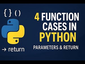 Different Function Cases in Python | Parameters & Return Values Explained with Examples