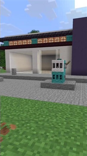 Gas pump #minecraft #minecraftdesigns #minecraftbuilding