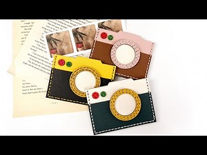 카메라 가죽 카드지갑 만들기ㅣMake a camera kajuk card wallet #카드지갑만들기 #가죽공방 #만들기 #만들기키트 #바느질 #카드지갑