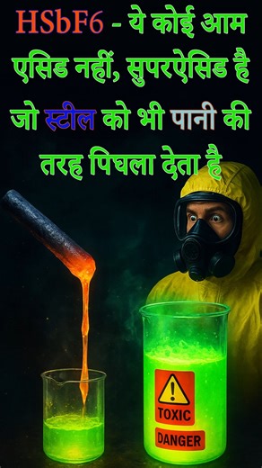 This Acid Melts Steel Like Water! 😱 (World’s Strongest Acid) #YouTubeShorts