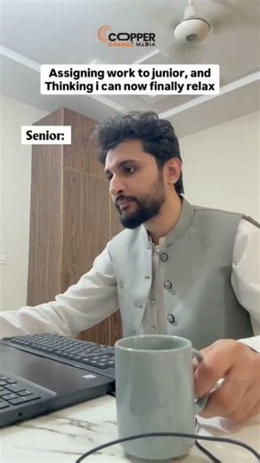 When you assign work to your junior, thinking you can finally relax but.... 😂😂 #comedy #shorts