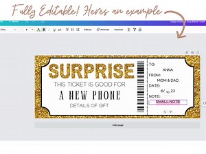 Birthday Train Ticket Ticket Template | Travel Gift Voucher | Printable Gift Ticket | Train Printable Gift | Train Certificate Template - Etsy