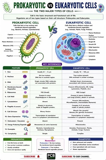 🚀 Prokaryotic vs Eukaryotic Cells | Complete Differences Explained