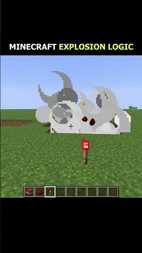 Minecraft Explosion Logic #minecraft #minecraftshorts #shorts