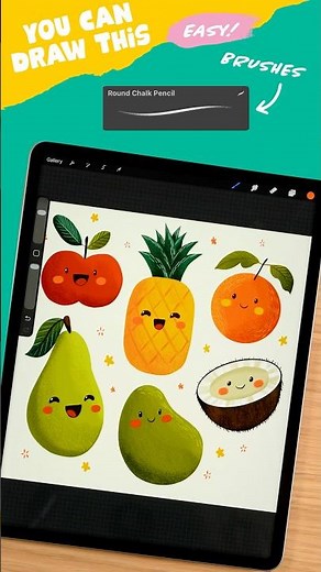 The Cutest Fruit Friends! You can draw this! ✨ #youcandrawthis #artwithflo