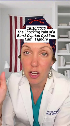 The Shocking Pain of a Burst Ovarian Cyst You Can’t Ignore #fyp #doctor #healthtips #womenwellness #doctoradvice