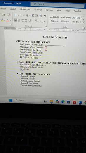 1.4M views · 14K reactions | Gamitin ang Tab key para i-align nang maayos ang leader lines sa Table of Contents  #editingtips #tableofcontents #tutorial #msword #teacherBren | TeachBren TV | Facebook