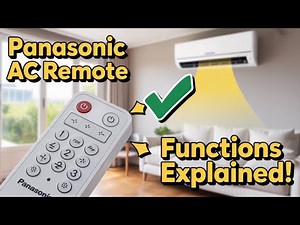 Panasonic AC Remote Function Explained | Full Beginner Guide!