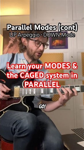 UNLOCK the guitar fretboard with PARALLEL modes of the major scale & the CAGED system