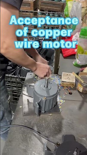High Speed Industrial Fan Motor Testing & Final Inspection