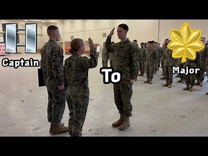 Captain Promoted To Major! | Marine Corps Promotions